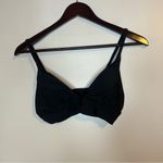Aerie Triangle Swim Bikini Top V-Neck Black NWT Medium Removable Pads Neutral Photo 9