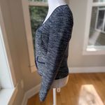 Banana Republic  Navy Blue White Tweed Cropped Lady Jacket Size 0 Photo 1