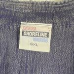 Shoreline  Wear Boho Ombre Floral Embroidered Neckline Rayon Tunic Top Photo 4