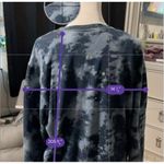 Mighty fine  Women's M Blue Tie Dye Crew Neck Sweatshirt Long Sleeve Photo 6