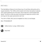 Derek Lam  puff sleeve dress Photo 9