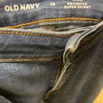 Old Navy  Women's Dark Blue Distressed Skinny Jeans Photo 2
