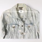 Sans Souci  Star‎ embroidered Denim Jacket Size L Photo 6