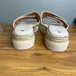 Splendid  Fara Espadrille Platform Slide Sandals Size‎ 10 Leather Pink Cream NEW Photo 5