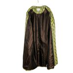 J.O.A. Green Snakeskin Python Print Long Jacket Satin Lining Small Photo 6