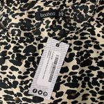 Boohoo Animal Print Ruffle Sleeve Tiered Mini Dress Casual Party 4 Photo 5