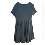 SheIn  Curve 2X Black Sweetheart Neckline Front Tie Short Sleeve MIDI‎ Dress New Photo 1