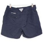 Columbia Womens PFG Dark Blue Nylon Flat Front Chino Athletic Shorts Size XS Photo 1