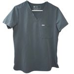 FIGS  Catarina One Pocket Scrub Top Gray Size Small Photo 0