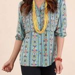 Matilda Jane  Once Upon A Time Muse Tunic Floral Pleated Blouse Top Boho Small Photo 1