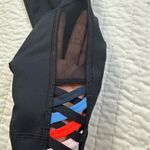 FILA  Workout Black Capris with Red and Blue Accents in Size S Photo 8