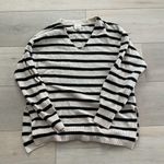 H&M  Cream and Black Stripped Sweater Photo 0