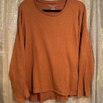 American Eagle  Soft & Sexy Rust Orange Ribbed Long Sleeve Fall XL Photo 0