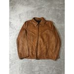 Lane Bryant Genuine Leather Jacket Textured Zip Front Women’s 14/16 Pockets Photo 3