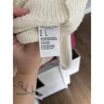 American Eagle  Women's Cream White Notch V Neck Fluffy Sweater Size Small Photo 6