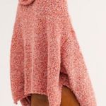 Free People BFF Cowl Neck Oversized Boxy Cozy Sweater: Scarlet Flame Red Photo 2