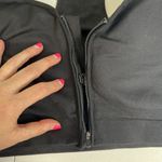 Avia  XXXL 3X Activewear Seamless Zip Front Sports Bra Wireless Black Racerback Photo 6