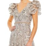 Mac Duggal NWT Embellished Ruffled Cap Sleeve A Line Women’s Dress Sz 14 #68262 Photo 2