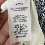 Tyche Starlet Print Oversized Caftan Batwing Chic Front Ruched Hemline Top M Photo 10