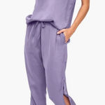 Adore Me  Bethany Tank & Jogger Loungewear Set Purple Medium NWT IN PKG Photo 0