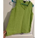 Saks 5th Avenue SAKS FIFTH AVENUE tank blouse green yellow size small Photo 2