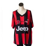 Jeep NWOT  Wrangler 4X4 Red Black Striped Jersey Top  Large Photo 3