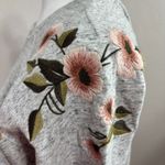 Abercrombie & Fitch Women’s Embroidered Floral Sweatshirt Tunic Dress Boho Sz L Photo 2