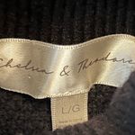 Chelsea & Theodore Black Fringe Boho Western Edy Goth Turtleneck Sweater Size L Size L Photo 4