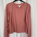 Athleta Pink Long Sleeve Elemental Top Cropped Shirt Sz.S Photo 5