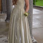 Sherri Hill Gold Prom Dress Photo 0