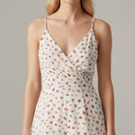 Altar'd State Altar’d State Floral Romper White & Red Mini Blossoms Size Large Photo 0