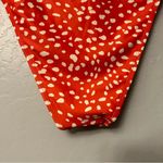 Nasty Gal Spot Tie Front Bikini Set in Burnt Orange and White size 14 NEW Photo 12