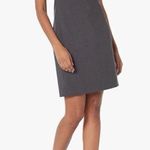 Theory Betty 2B Wool Blend Sheath Dress Grey Size 10 Sleeveless Stretch Photo 0