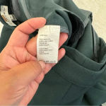 Carven forest green front slit pants trousers capri crop size 40 Photo 9