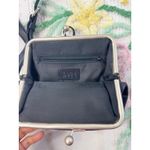 Nine West  Black Leather Kiss Lock Shoulder Bag Photo 5