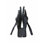 Munro  Sandal Size 10 Black Leather Open Toe Block Heel Photo 4