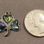 Three Leaf Clover Necklace Charm Photo 2