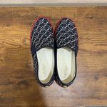 Ralph Lauren Lauren  Women Navy Blue Red Jinny Monogram  Sneaker Sz 8B Holiday Photo 1