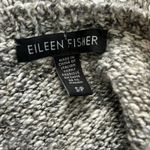Eileen Fisher Marbled Sequin Cropped Sweater Size Small Gray White Photo 8