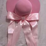 Elleni The Label Pink Wide Brim Hat with Bow Photo 0