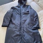 Gap Navy Blue Hooded Long Jacket Photo 0