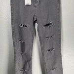 ZARA Women's Size 6 High Rise Skinny Ripped Distressed Gray Pants Jeans New Photo 0