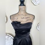 Pompous Girly Black Strapless Satin Retro Style Cocktail Dress Size 5 Photo 2