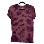PINK - Victoria's Secret PINK Victoria’s Secret 100% Cotton Dark Red Tie Dye Casual Tee Photo 0