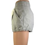 Aritzia Wilfred Gray Linen Drawstring Pleated High Waisted Casual Shorts Size 2 Photo 1