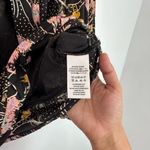 Free People  Last Time Printed Floral Top Black Ruffle Photo 4