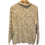J. McLaughlin  Animal Print Funnel Neck Sweater - size XL Photo 0