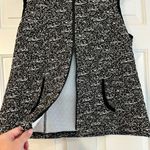 NWT A La Carte Black White Quilted Zip Up Vest Medium Photo 1