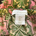 House of Harlow  1960 Pink Green Linen Blend Tie Back Tiered Dress L Photo 4