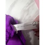 Aeropostale Live Love Dream Lace Halter Bralette Women's Size Small Purple Lacey Feminine Photo 3